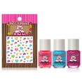 thumbnail image 2 of Piggy Paint Unicorn Fairy Gift Set for Kids, 3 Non-toxic Nail Polishes & Nail Art, 2 of 10
