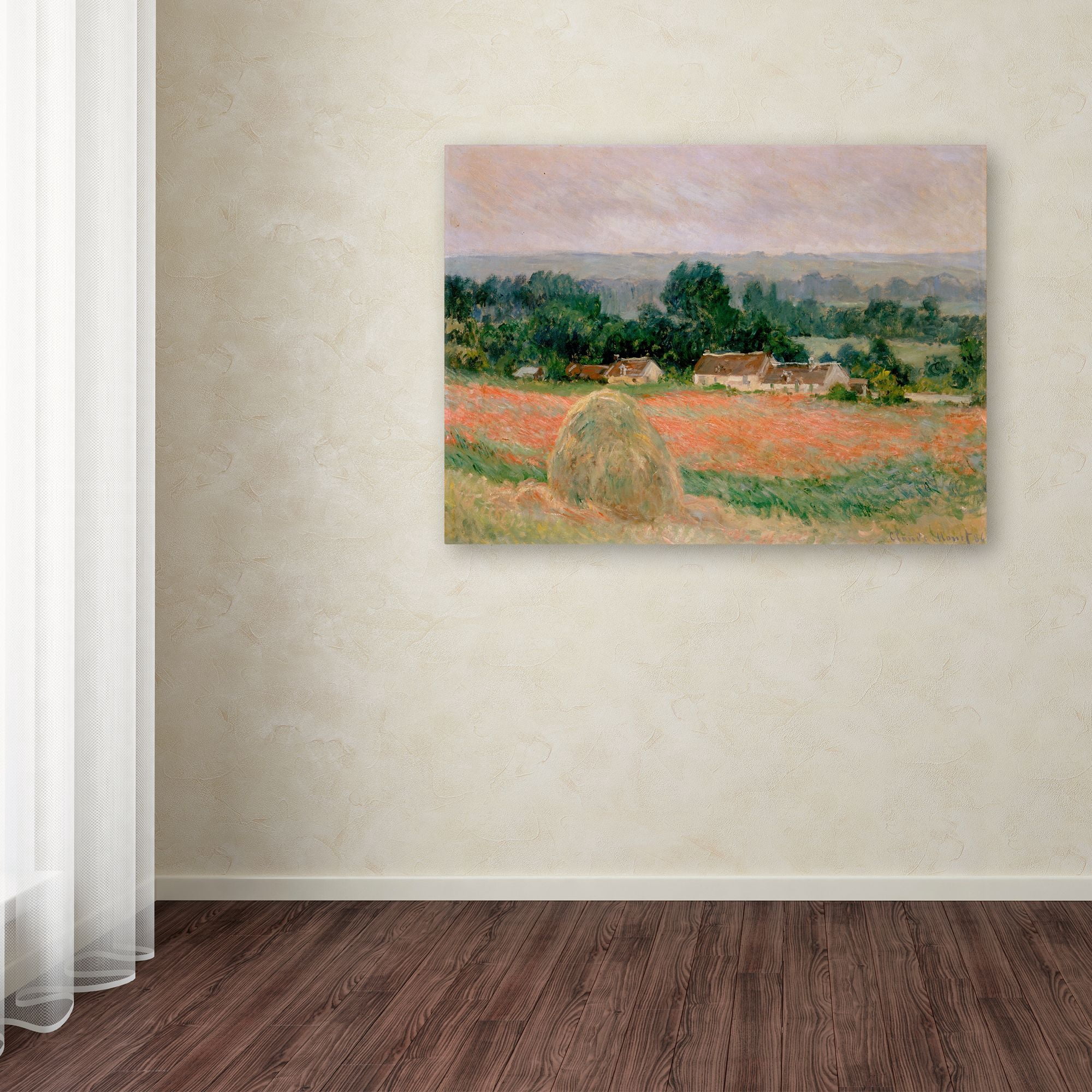 Monet 'Haystacks At Giverny' Canvas Art