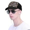 thumbnail image 4 of Yiaed Daisies Flowers Print Baseball Cap Dad Hat Polo Style Plain Blank Adjustable Size, 4 of 5