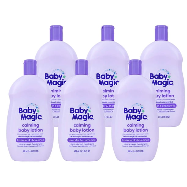 Loción calmante Baby Magic de lavanda y manzanilla, 490 ml (paquete de 6)