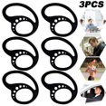 thumbnail image 1 of 1 Par Tapones para Los Oídos Silicona Compatibles Con Gancho Protector Antipérdida (negro), 1 of 8