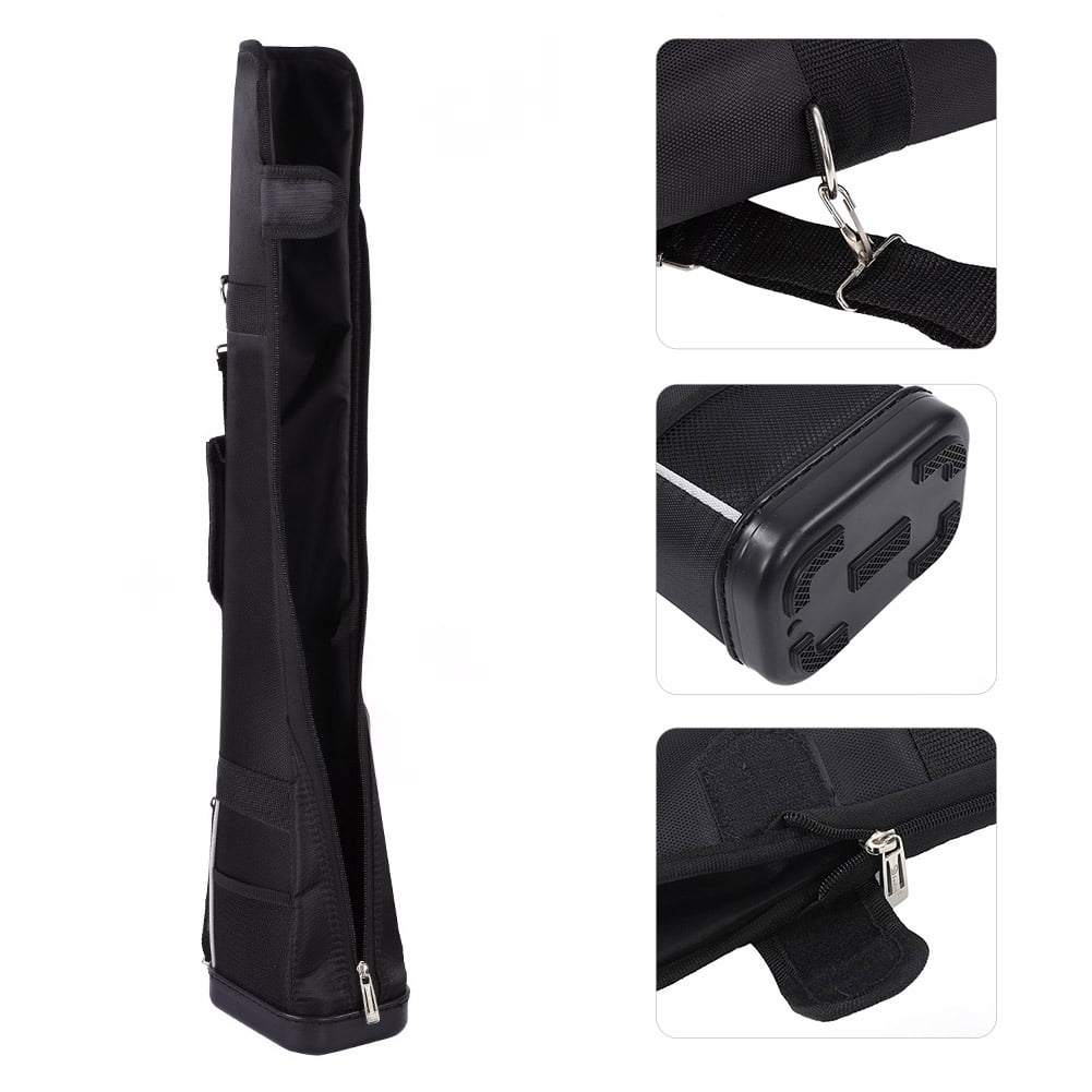 NFTIGB Portable Nylon Golf Club Carry Bag for 1-3 Clubs, Lightweight Sunday Practice Bag with Accessory Pocket and Adjustable Shoulder Strap, 31.5 inches / 80 cm, Black