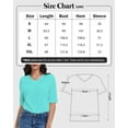 thumbnail image 5 of Women's Casual Half Sleeve T-Shirt - Relaxed Fit Basic Top, Soft Breathable, Everyday Wear (Size S-XXL), 5 of 6
