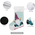 thumbnail image 3 of Coolnut 17.7 Inch Christmas Stockings, 1 PCS Winter Christmas Gnomes Snowflakes Presonalized Large Stocking Sock for Family Holiday Xmas Party Decorations, 3 of 7