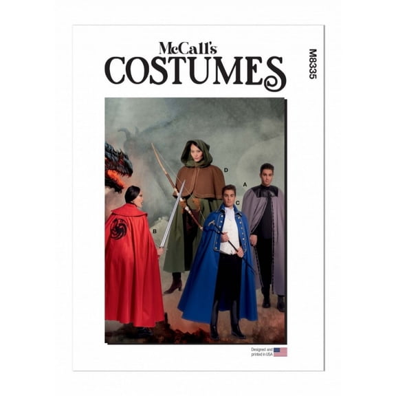McCalls Sewing Pattern 8335 Men, Women A (S-M-L-XL-XXL)