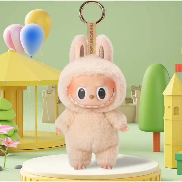 Para Labubu Heartbeat Macaron esmalte los monstruos cara caja ciega estatuilla de Pvc adorno de mesa muñeca Kawaii regalo de cumpleaños para niños