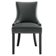 thumbnail image 6 of Modway Marquis Solid Wood and Vegan Leather Dining Chair in Gray, 6 of 8