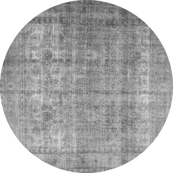 Ahgly Company Indoor Round Persian Gray Traditional Area Rugs, 6' Round