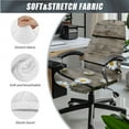 thumbnail image 3 of Xoenoiee Daisy Wood Print Stretch Computer Office Chair Cover with Arm Covers, Universal Rotating Chair Cover Desk Chair Covers High Back Chair Slipcover, S, 3 of 6
