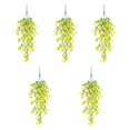 thumbnail image 4 of 5 piezas flores artificiales plantas colgantes falsas eucalipto hojas románticas flores falsas de vegetación falsa para decoración de la Amarillo, 4 of 8