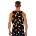 thumbnail image 3 of Uzzi Mens Tank Top Rainbow Pride Flag Sleeveless T-Shirt Fun Top, Ice Cream Black, Size: Medium, Uzzi Active Wear, 3 of 3