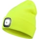 thumbnail image 1 of Gorro de punto con luz LED y linterna frontal, unisex, 4 LED, recargable por USB, para hombre y mujer, regalo de invierno (amarillo fluorescente), 1 of 7
