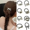 thumbnail image 3 of Papasgix Geometric Hair Ties Elastic Metal Wrap Ponytail Holder for Women Thick Hair Stylish Hair Accessories Gold Hair Jewelry, 3 of 3