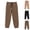 Black, variant on Men Metal Tip Drawstring Elastic High Waist Square Patch Pocket Cuffed Ankle Loose Knit Jogger Pants Deep Side Slip Pockets Wrinkle Free Loungewear Gym Trousers XXXXL