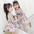 thumbnail image 4 of EnJoCho toddler Baby Girls Clothes Summer Sleeveless Floral Princess Dress Casual Beach Dresses Outfits Little Children Girl Trendy Dress Outfits Cute Dresses 2-3 Years, 4 of 4