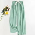 thumbnail image 3 of Felirenzacia Comfy Pajama Pants for Women Cotton Lounge Trousers with Elastic Waistband, Stretchy Drawstring Sleepwear Bottoms, Soft Relaxed Fit, 3 of 3