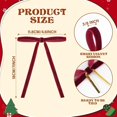 thumbnail image 2 of Pakyozj 24 Pcs Red Velvet Christmas Ornaments, Rustic Velvet Bows for Christmas Tree, 5x7 Inch Pre-Tied Vintage Xmas Bows for Wreaths, Gifts and Holiday Home Décor, Ribbon Bows for Garland, 2 of 6