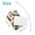 thumbnail image 4 of Square 2Pack PU Leather Watermelon Cruise Luggage Tag with Privacy Cover and Stainless Steel Ring - Suitable for Travel Handbags Backpacks Luggage Tags, 4 of 6
