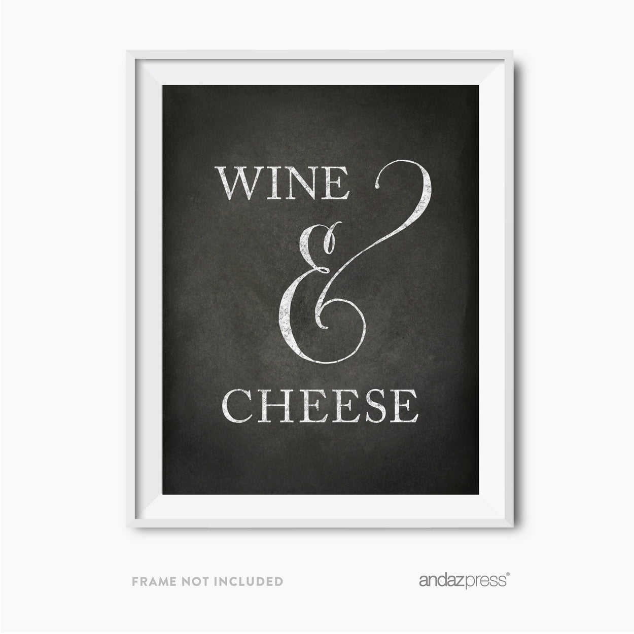 Wine & Cheese Vintage Chalkboard Wedding Party Signs