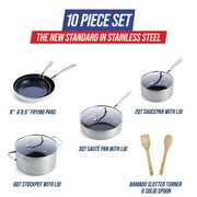 Blue Diamond HD Stainless Steel Clad Pro 10-Piece Set