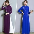 thumbnail image 3 of LUVCLS Estilo chino Ao Dai, estilo artístico retro para diversas ocasiones formales para mujeres∠, 3 of 6