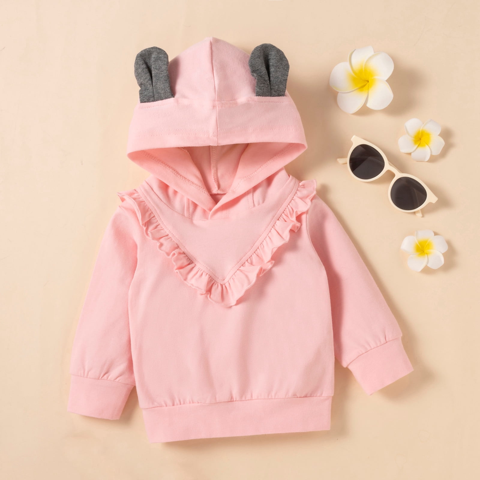 Durtebeua Baby Toddler Girl Clothes Outfits Romper Ruffle Floral Pants Cute Toddler Baby Girl 3-9 Months