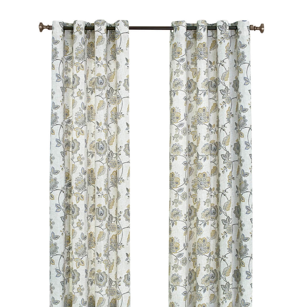 Colette Curtain Panel-63 Inch-Lenin - Walmart.com