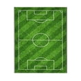 thumbnail image 1 of kjfeif Soccer Area Rug Football Field Carpet Non Slip Floor Mat Football Stadium Green Painted Line Playmat Runner Rug for Living Room Bedroom No Slip Kitchen Rugs and Mats, 1 of 9