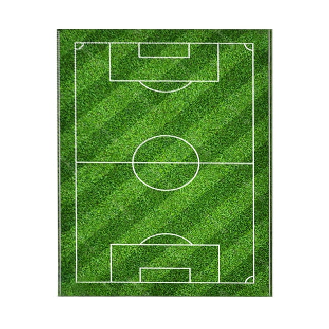 kjfeif Soccer Area Rug Football Field Carpet Non Slip Floor Mat Football Stadium Green Painted Line Playmat Runner Rug for Living Room Bedroom No Slip Kitchen Rugs and Mats