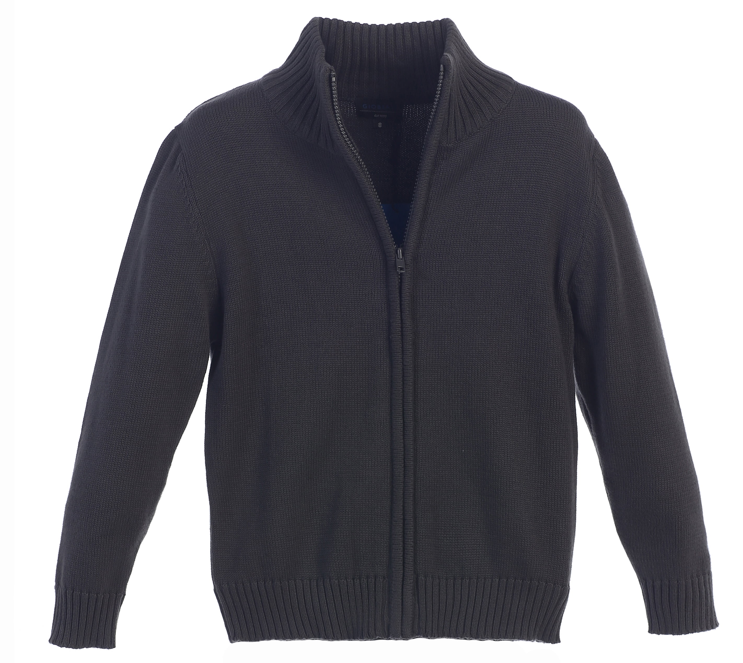 Gioberti Boys Knitted Full Zip 100% Cotton Cardigan Sweater 