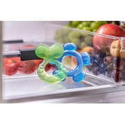 Nuby 3-Step Soothing Teether Set for Infants, Green/Blue/Yellow Unisex Baby Teethers, 3 Count