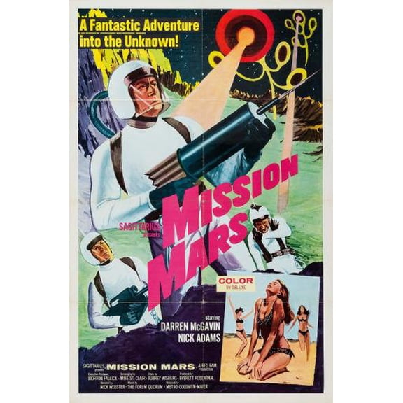 Mission Mars Poster Decor Poster Art Poster 24x36 Unframed, Age: Adults, Rectangle Best Posters