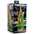 thumbnail image 5 of Creature Cocks Monstropus Tentacled Monster Silicone Dildo - Verde/Amarillo, 5 of 5