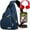 Navy Blue, variant on Waterproof Sling Bag Crossbody Backpack for Men Women Sling Backpack Hiking Daypack Multipurpose Cross Body Chest Bag