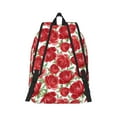 Balery Rose Flowers Vintage Canvas Backpack for Men and Women Large