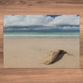 thumbnail image 6 of Ambesonne Digital Jigsaw Puzzle Durable Cardboard, Driftwood on the Beach, 1000 pcs, Sand Brown and Blue, 6 of 6