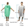 thumbnail image 5 of Winthome Surf Poncho Changing Robe with Hood and Pocket Quick Dry Lightweight Changing Towel Poncho for Surfing Beach Swimming Outdoor Sports, 5 of 6