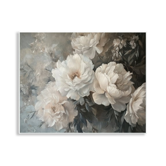 Stupell Industries White Florals Vintage Plants & Flowers Painting Unframed Art Print Wall Art, 14 x 11