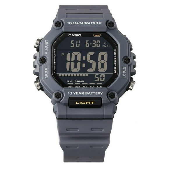 Casio Digital Resin Strap Quartz AE-1600H-8BV 100M Men's Watch