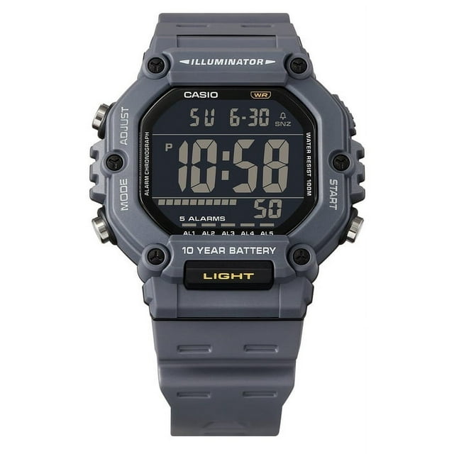 Casio Digital Resin Strap Quartz AE-1600H-8BV 100M Men's Watch