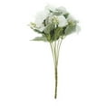 thumbnail image 6 of Efavormart 3 Pack | 14" White Artificial Silk Carnation Flower Bouquets, Faux Floral Arrangement Bushes, 6 of 10