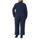 thumbnail image 5 of Conjunto de dos piezas Agnes Orinda Plus Size para mujeres, chaqueta de blazer y pantalones para oficina, talla 3X, azul oscuro, 5 of 8