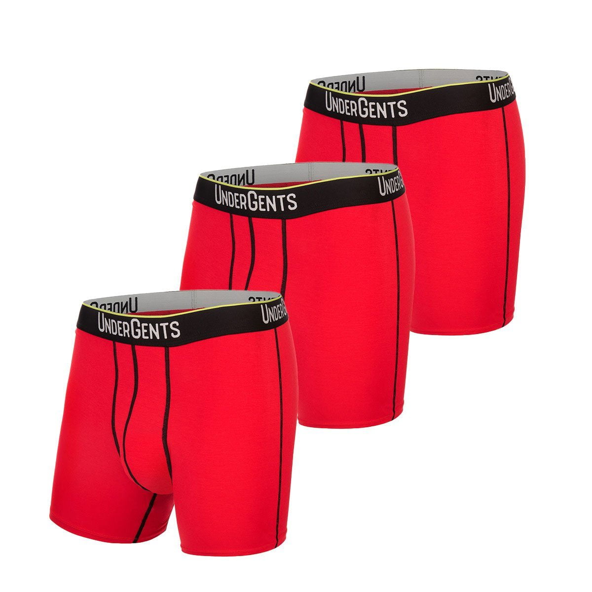 UnderGents 3-Pack Men's Boxer Briefs - CloudSoft Modal No-Compression Underwear For All-Day Comfort