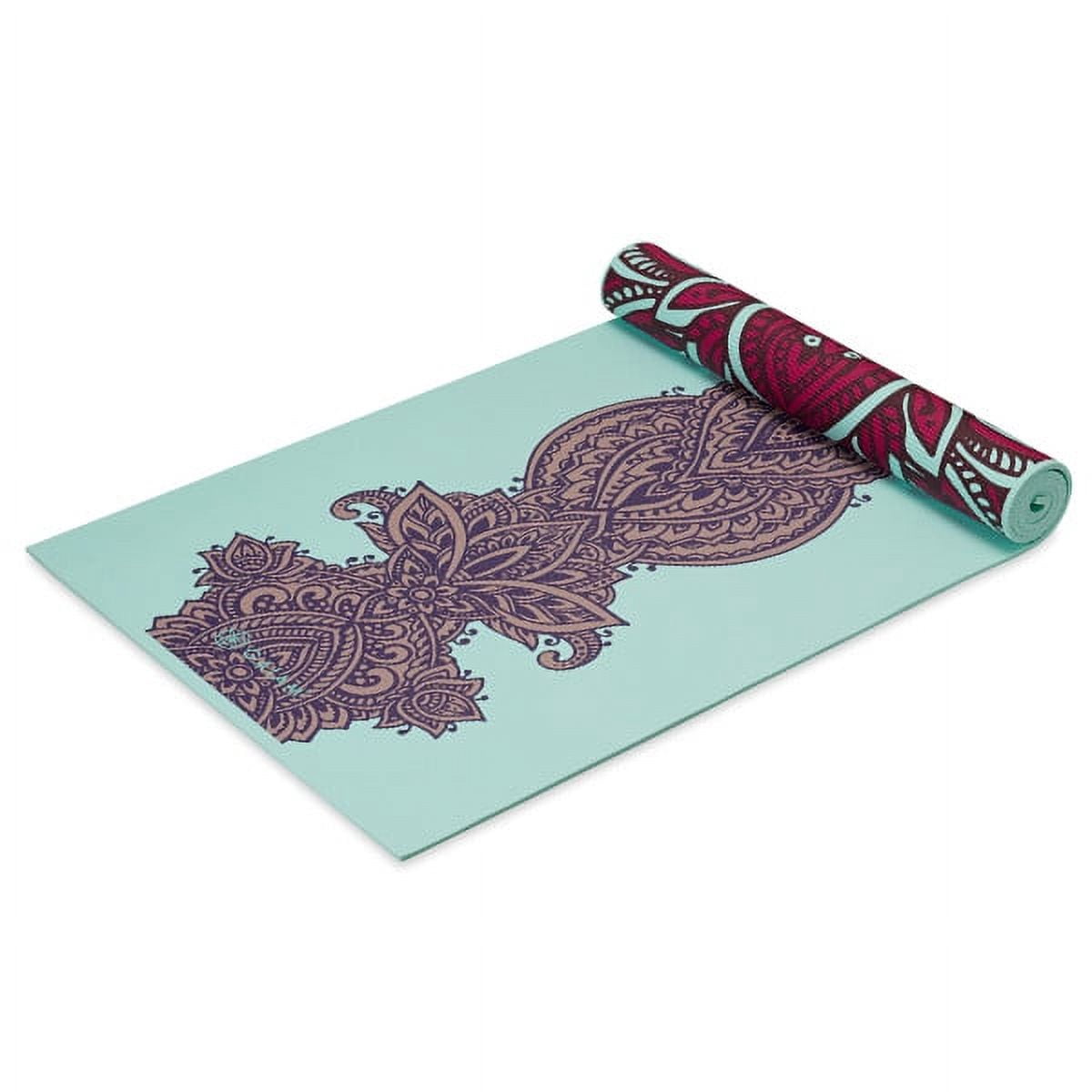 Gaiam Premium Reversible Yoga Mat, Zara Rogue, 6mm