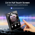 thumbnail image 6 of 132GB MP3 Player with Bluetooth 5.0, 2.4 in Full Touchscreen Portable Digital Lossless Music Player with Speaker & Earphones, FM Radio, Voice Recorder, E-Book, Supports up to 256GB SD Card, 6 of 7