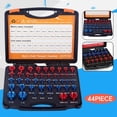 thumbnail image 2 of Yiokii Nut and Bolt Thread Checker 26/44pcs Standard and Metric Set Thread Identifier Screw Size Gauge 23 Inch & 21 Metric for Detecting Fixed Bolts or Threaded Holes in Enclosed Areas W1N4, 2 of 5
