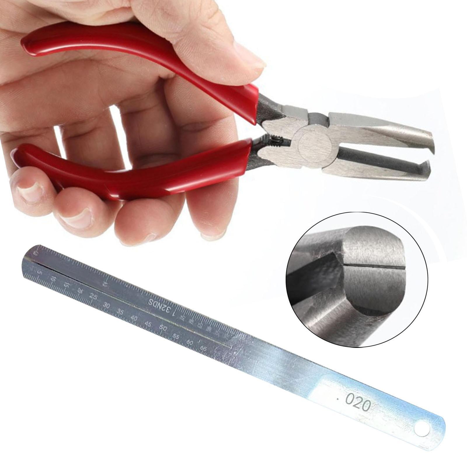 LeeQinersw Fret Removal Pliers, Practical Flat-head Accessories, Fret Wire Pliers, Luthier's Tool for Electric, Acoustic, And Bass Guitars.