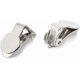 thumbnail image 2 of 10 piezas de aretes planos redondos con clip, accesorios de joyería, aretes únicos, joyería de ilusión para el día a día, aretes simples y modernos., 2 of 3