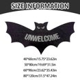 thumbnail image 3 of SWSUSN Welcome Doormat, Bat Rug, Door Mat Gift Unwelcome Bat Halloween, New Home Closing Housewarming Gift (24" x 16"), 3 of 7