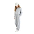 thumbnail image 4 of Stamzod Girls Fashion 2 Piece Sweatsuit Set Casual Long Sleeve Cropped Hoodie and Pants Fall Winter Clothes for Kids Size 5-15 Gray W 14-15Years, 4 of 7
